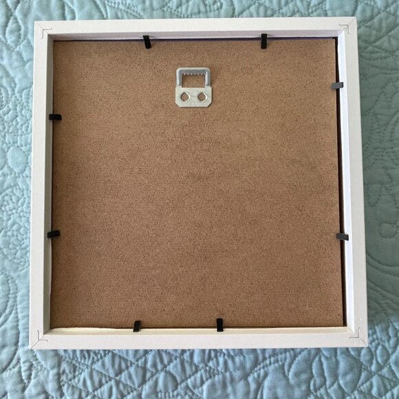 Namaste Pink Lotus Flower Picture in White Frame - Picture 3 of 3